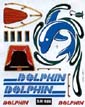 SR488 Dolphin SailBoat Racer® Decals (Click for larger picture)