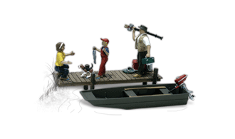 Family Fishing - N Scale - PineCar