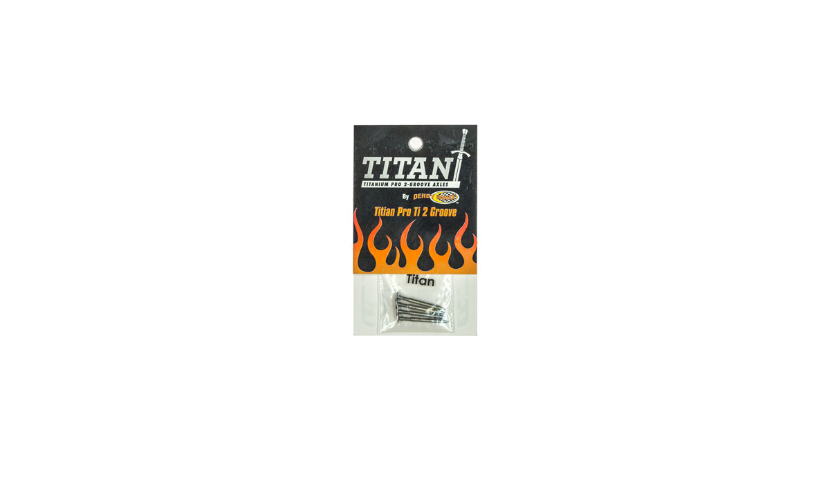 Titan Pro Ti 2 Groove Axles - These titanium axles feature an oversized 