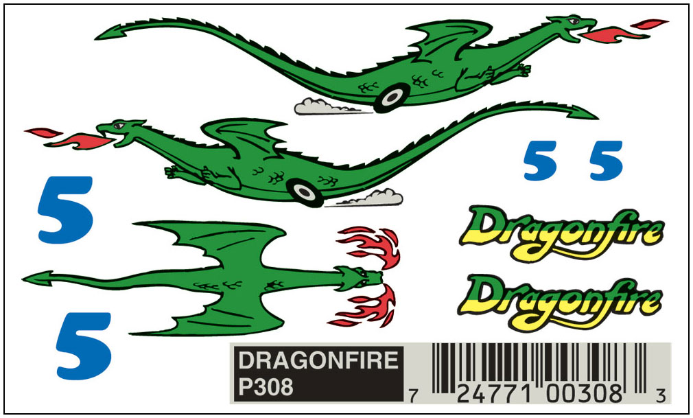 DragonFire - Apply Dry Transfer Decals by rubbing with a dull pencil or burnisher