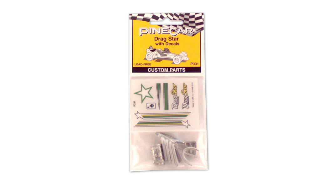Drag Star - Custom Parts with Decals contain lead-free castings and Dry Transfer Decals