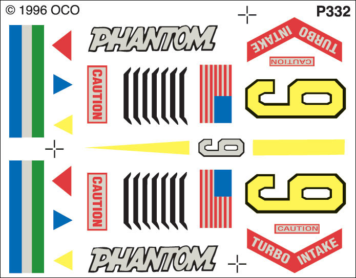 Phantom - Custom Parts with Decals contain lead-free castings and Dry Transfer Decals