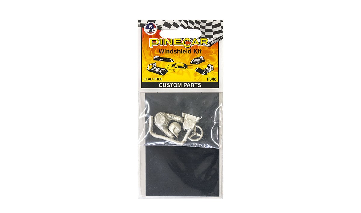 Windshield Kit - Add a striking and realistic finishing touch to your racer with one of several lead-free windshield designs