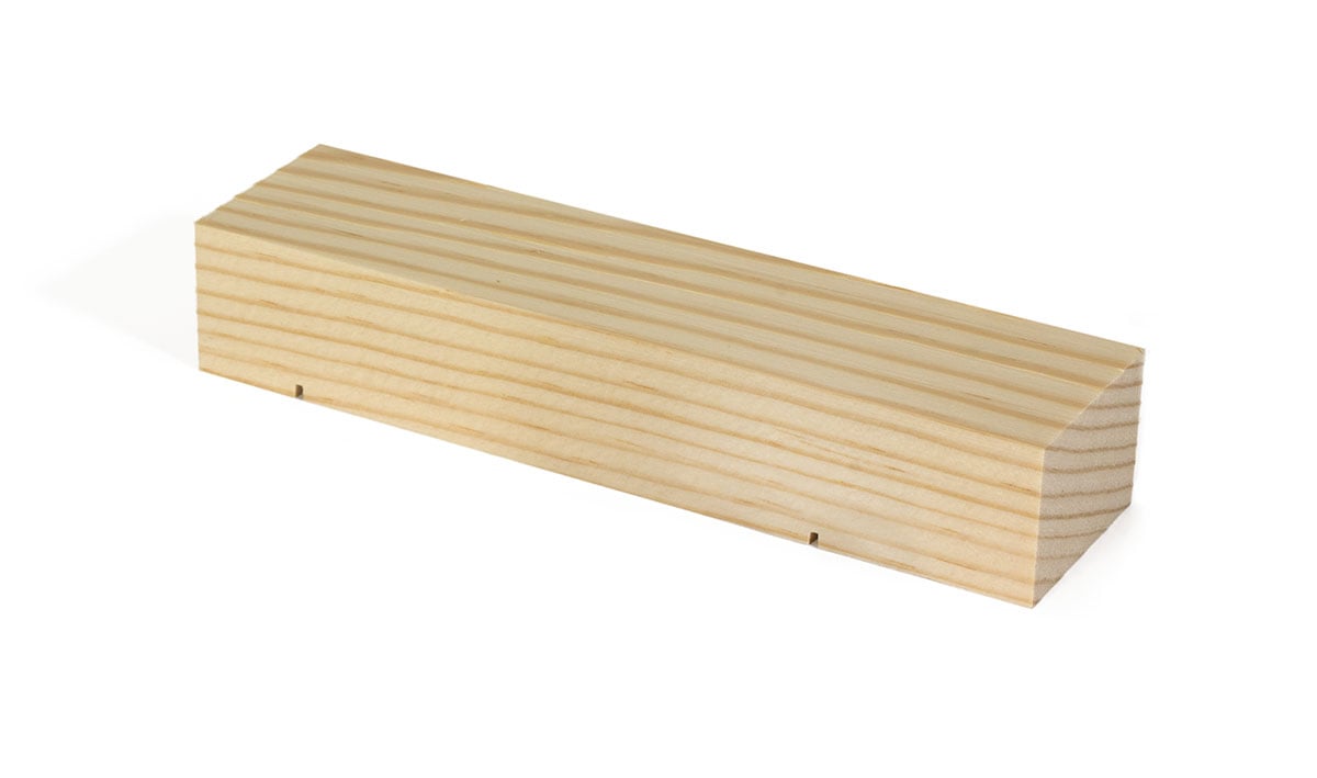 PineCar<sup>®</sup> Block - The fine-grain, soft wood is lightweight and easy to cut