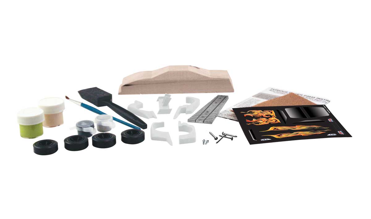 Furious Racer Premium Kit - A complete racer kit - no woodworking skills and few tools needed