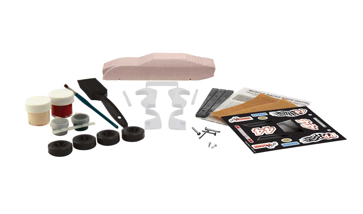Muscle Racer Premium Kit - A complete racer kit - no woodworking skills and few tools needed