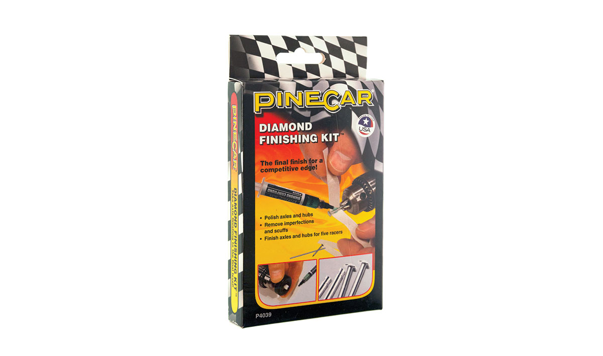 Diamond Finishing Kit<sup>™</sup> - For the slickest spin, give your axles an ultimate mirror-finish! Equivalent to an 8000-grit finish, this specially formulated diamond compound removes the finest axle and hub imperfections and scuffs
