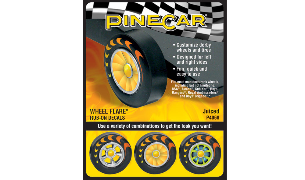 Juiced Wheel Flare<sup>®</sup> - Wheel Flare original graphics offer a fun, quick and easy way to customize wheels and tires