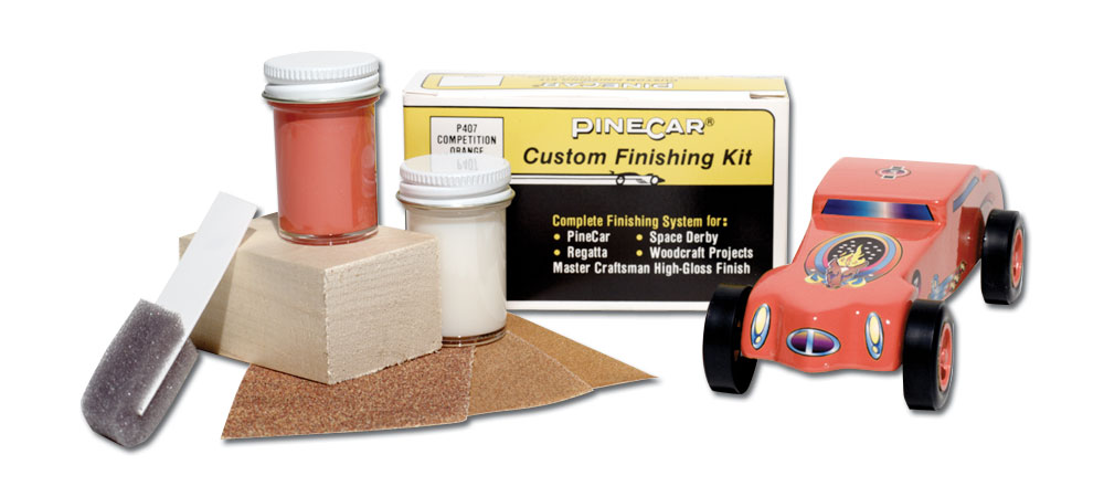 Competition Orange - Use this kit to finish wood, plastic or metal parts
