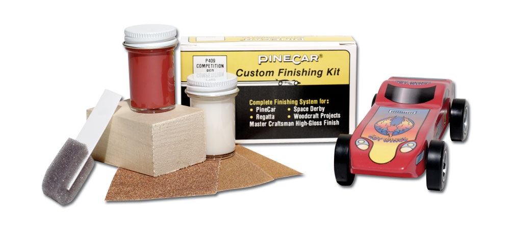 Competition Red - Use this kit to finish wood, plastic or metal parts