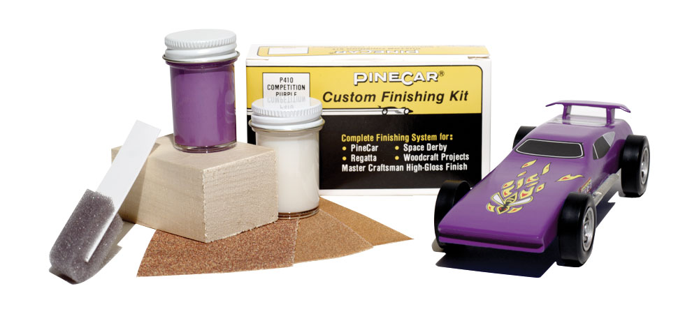 Competition Purple - Use this kit to finish wood, plastic or metal parts