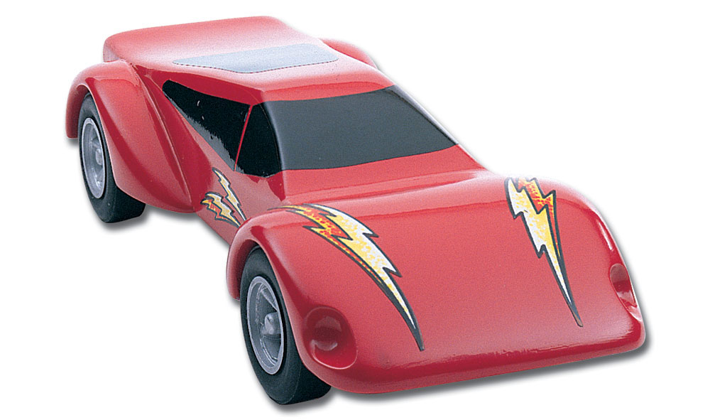 Thunderbolt Designer Kit<sup>™</sup> - Thunderbolt Designer Kit includes the step-by-step instructions, template and body details needed to create a three-dimensional shaped racer