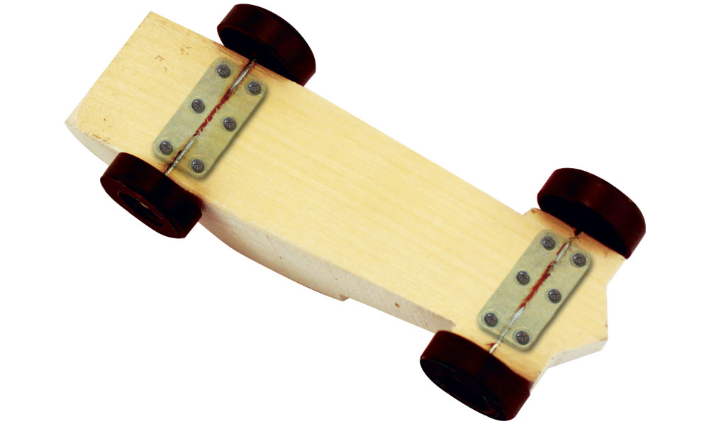 Axle Keepers<sup>™</sup> - Keep nail-type axles securely in place, guard against drops and prevent wood from splitting