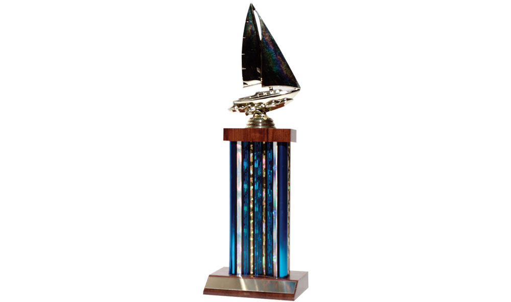 10-inch SailBoat Trophy - Get this 10' Deluxe Third Place Trophy for the little sailors in your SailBoat Race