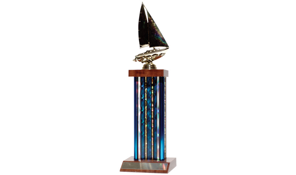 11-inch SailBoat Trophy - Get this 11" Deluxe Second Place Trophy for the little sailors in your SailBoat Race